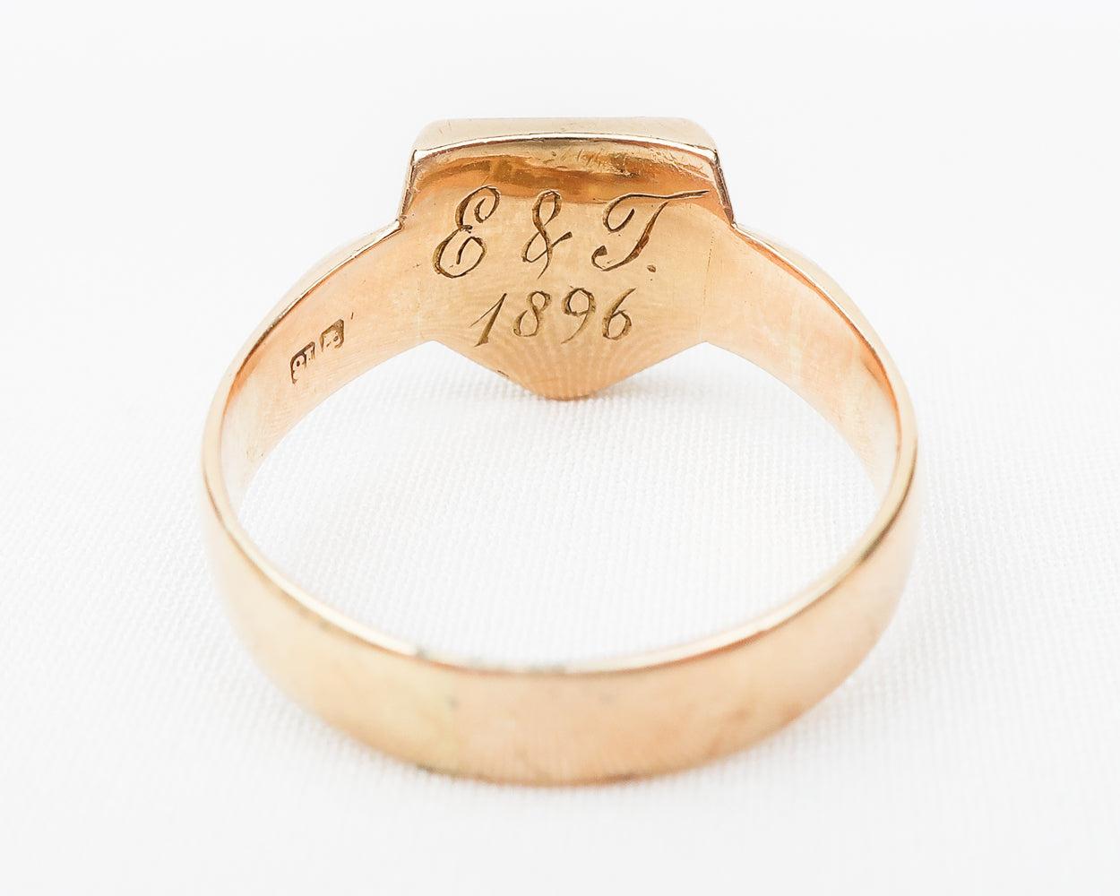 Victorian Birmingham Shield-Shaped Signet Ring