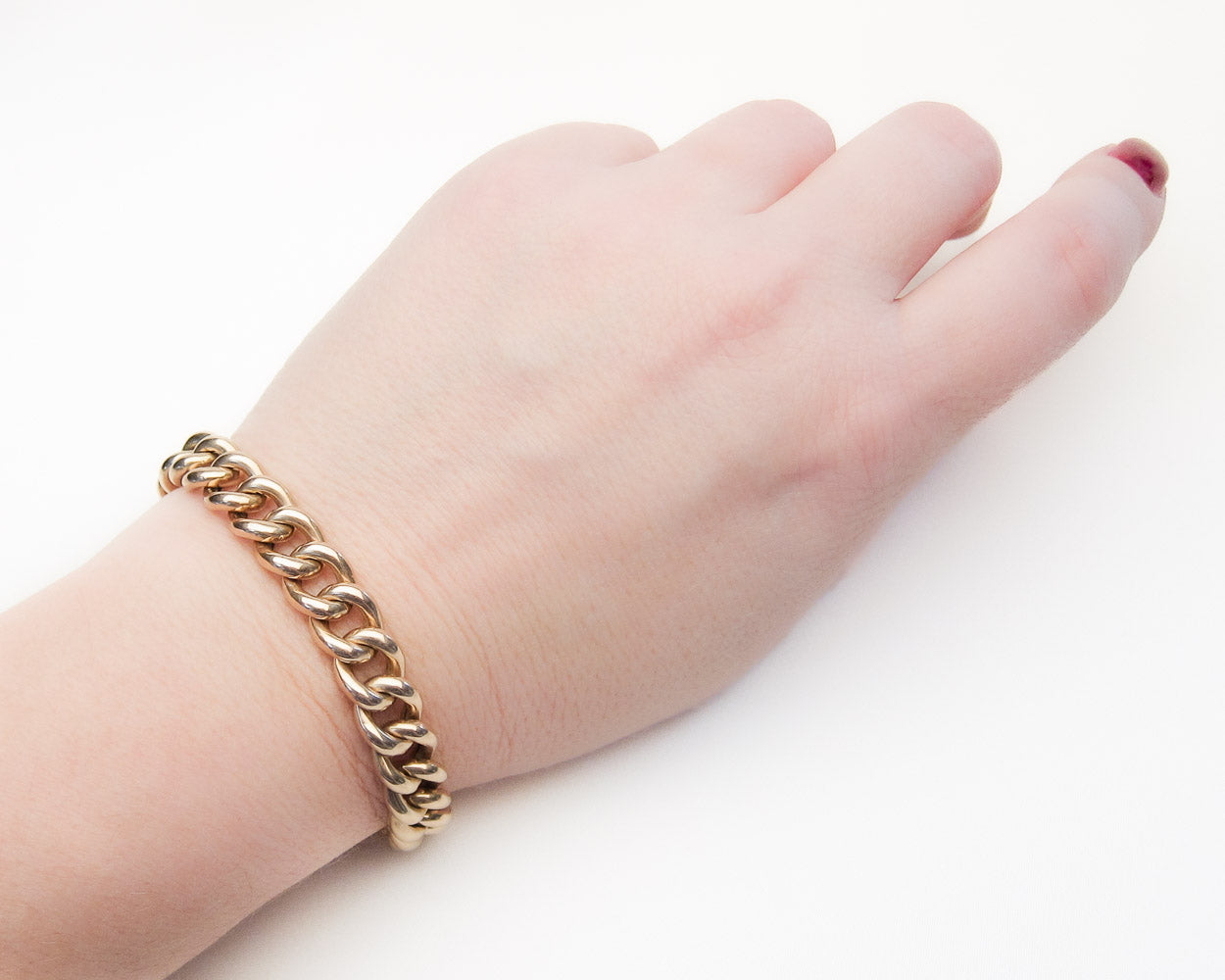 Victorian 15KT Curb Chain Bracelet