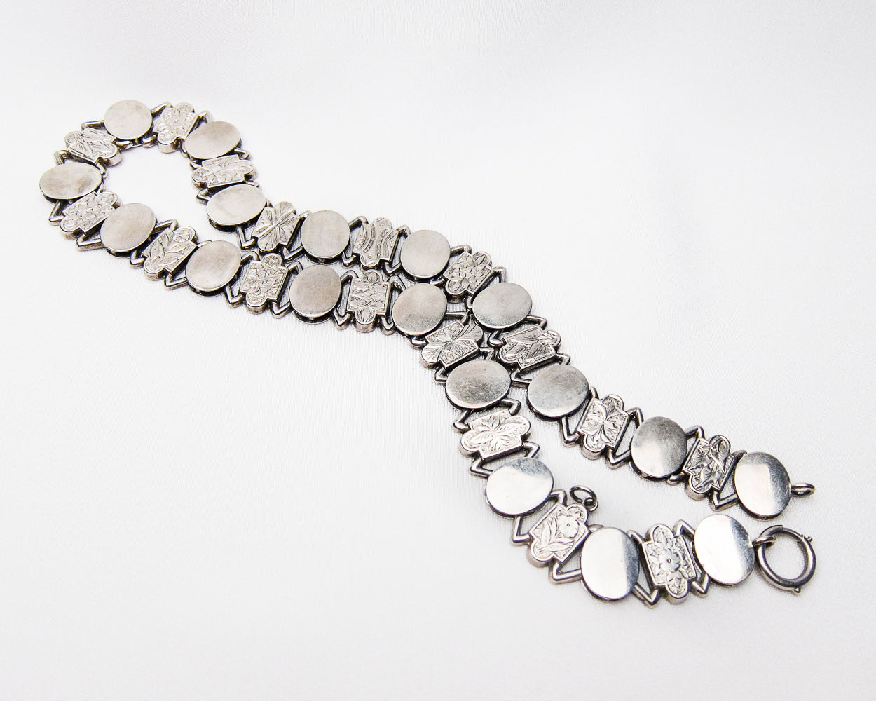 Victorian Silver Engraved Collar