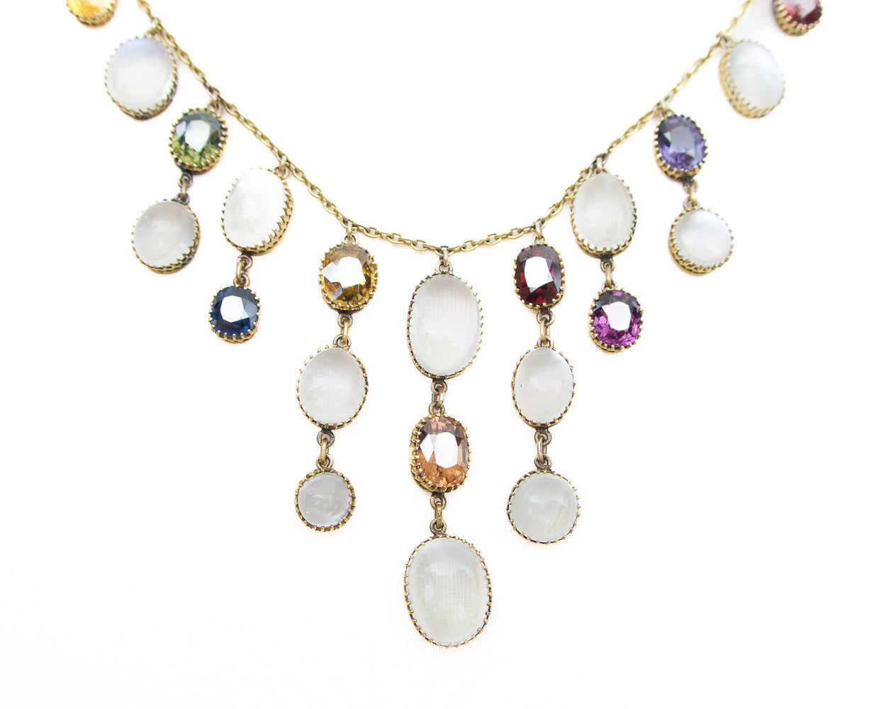 Victorian Gemstone Festoon Necklace