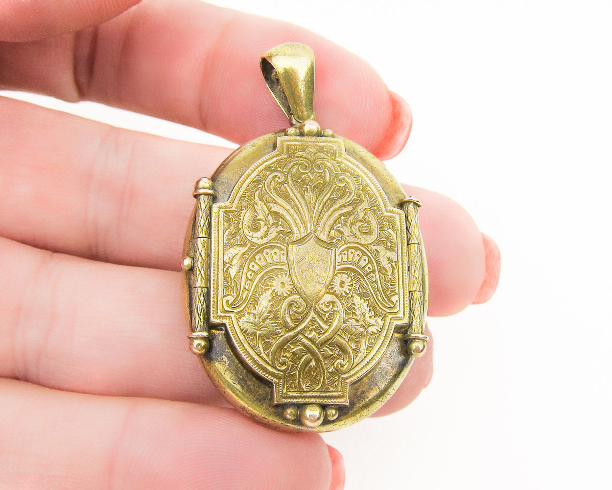 Antique Monogramed Gold Locket