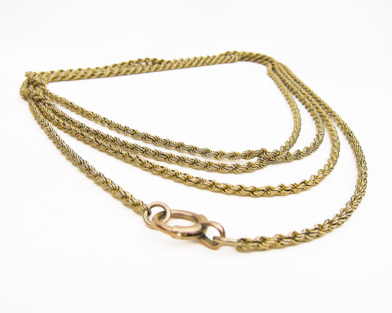 Victorian 9KT Gold Long Rope Chain