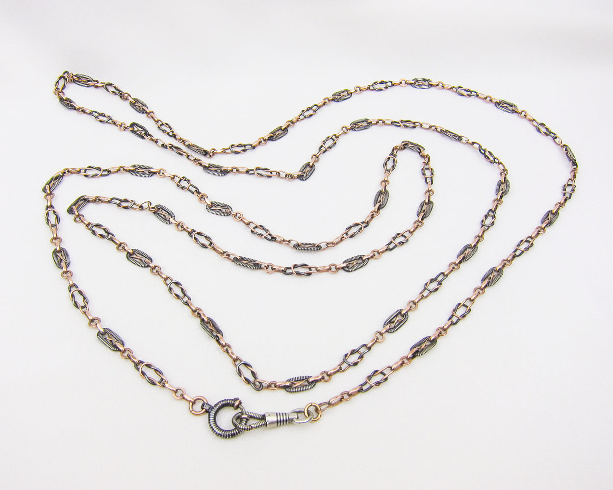 Victorian Silver Niello Chain