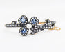 Victorian French Sapphire & Diamond Clover Bangle