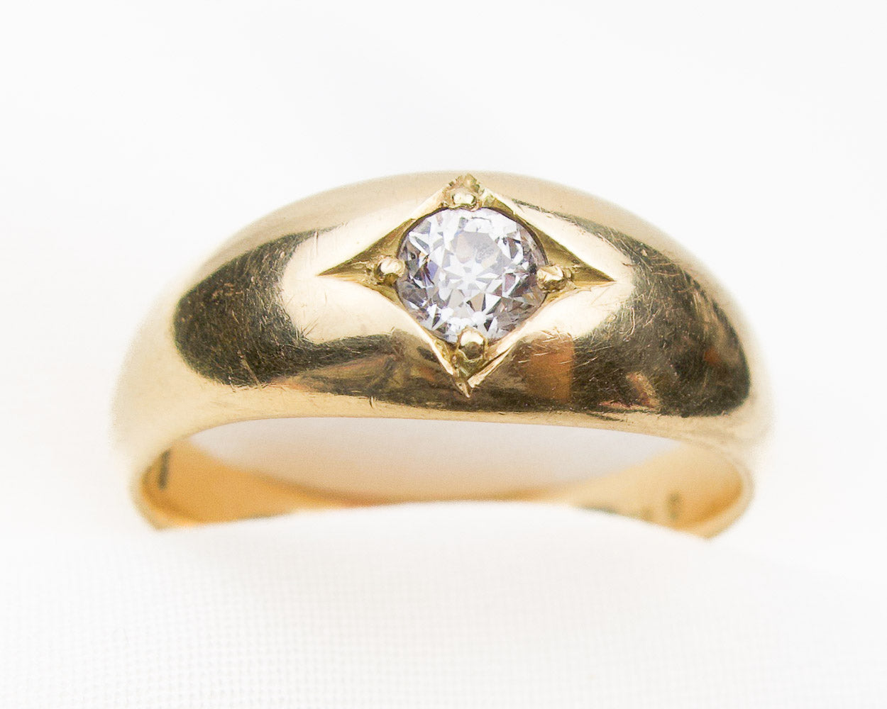 Victorian Rose-Cut Diamond Halo Ring — Isadoras Antique Jewelry