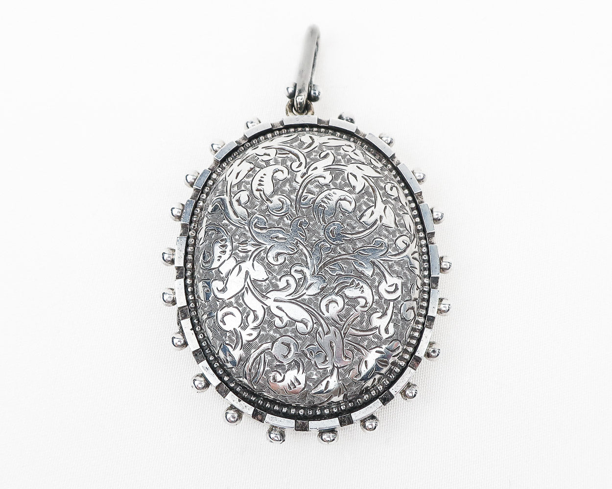 Victorian Silver Engraved Locket