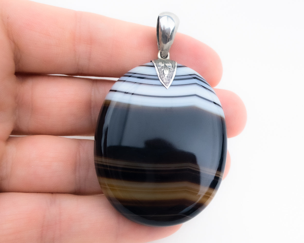 Victorian Agate Pendant