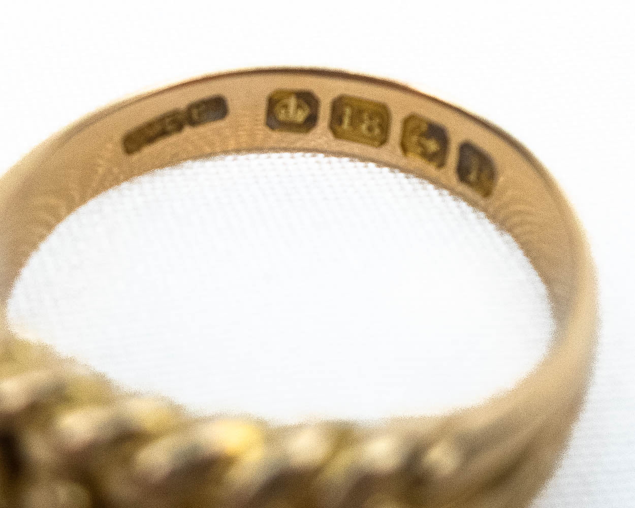 Edwardian 18KT Braided Keeper Ring