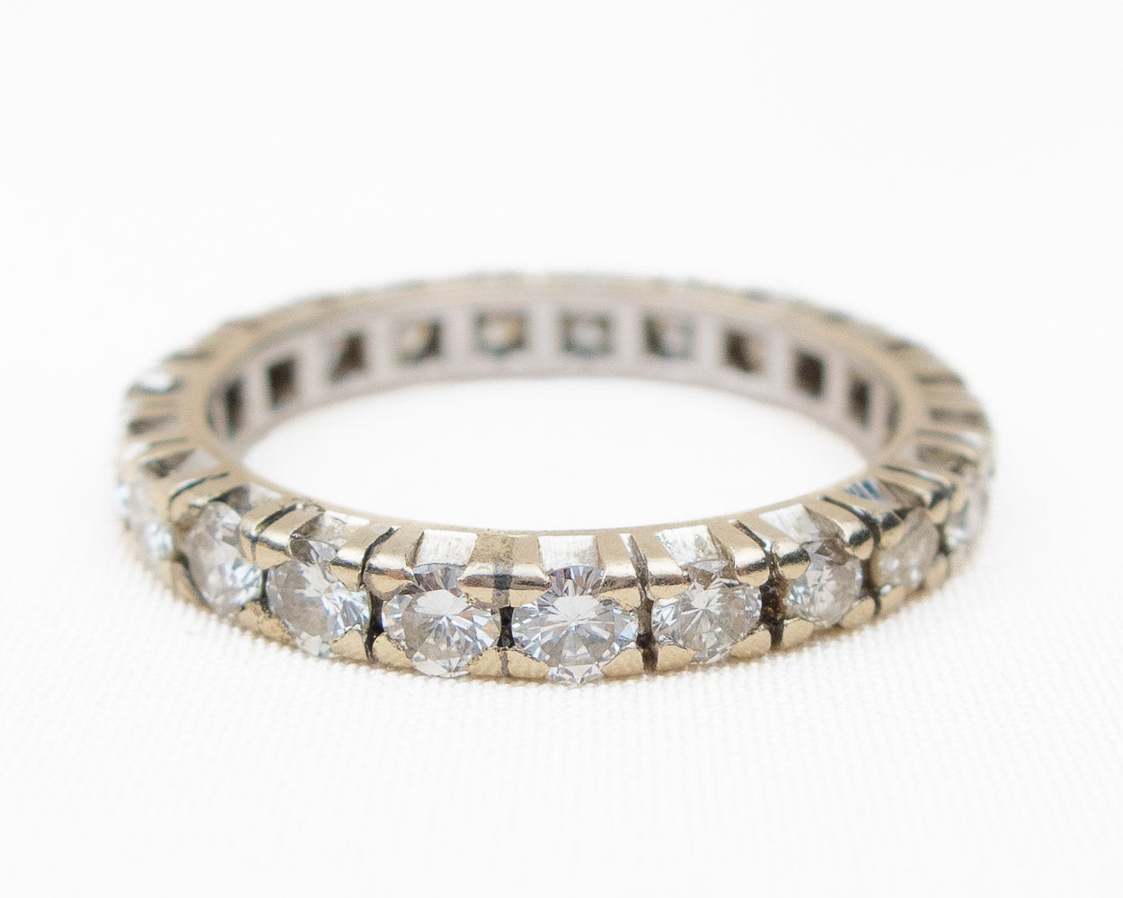 Retro-Era French Diamond Eternity Band