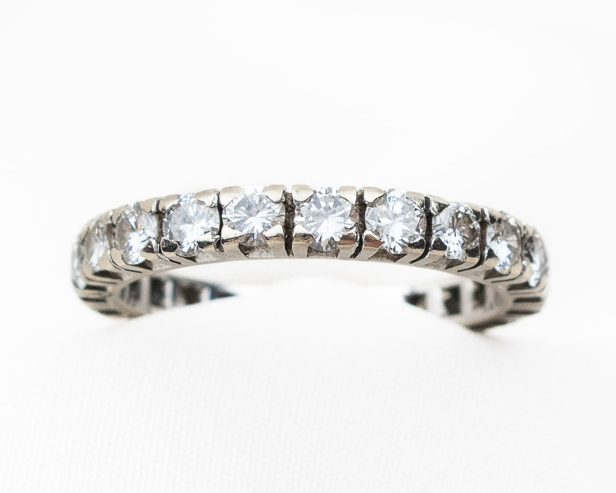 Retro-Era French Diamond Eternity Band