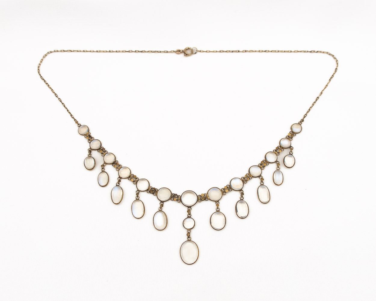 Edwardian Moonstone Festoon Necklace