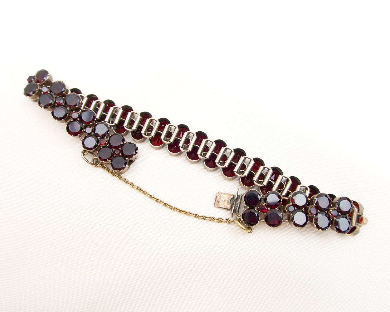 Victorian Double-Row Garnet Bracelet