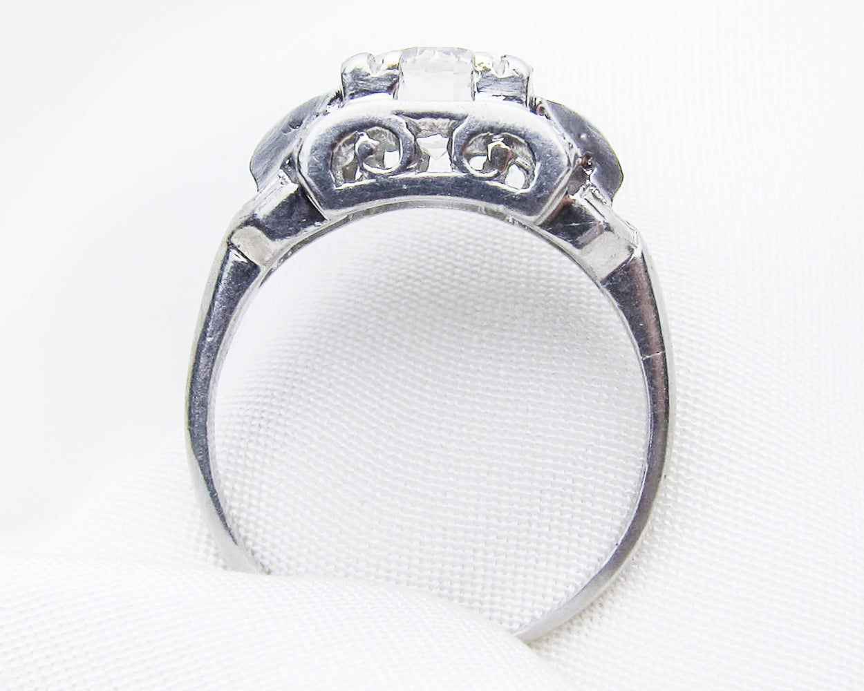 Midcentury Diamond Engagement Ring