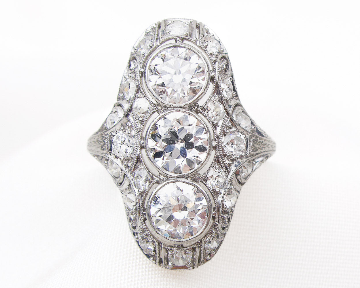 Art deco diamond cocktail rings Clearance