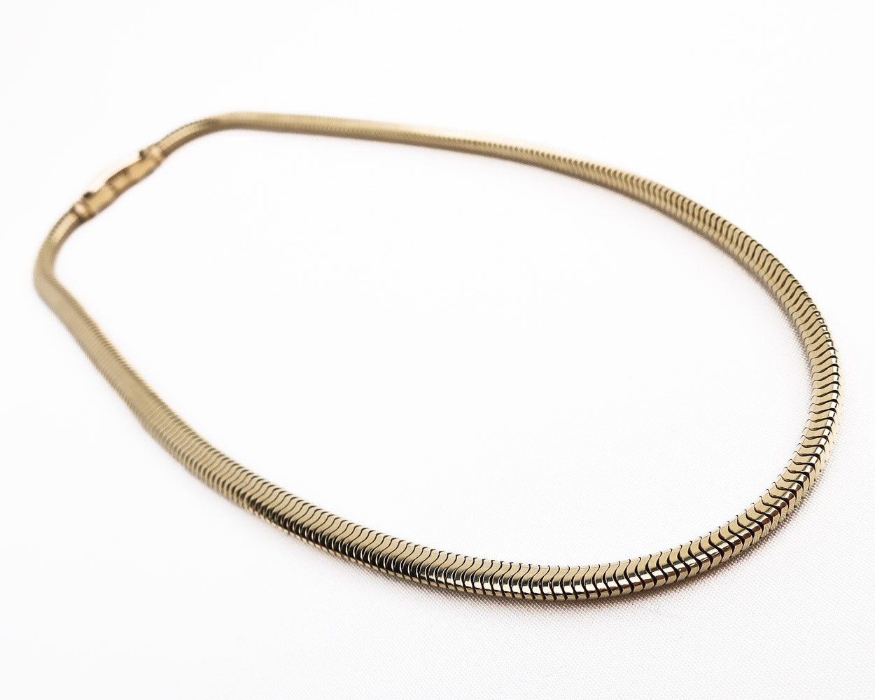 Retro 14KT Gold Snake Chain Necklace