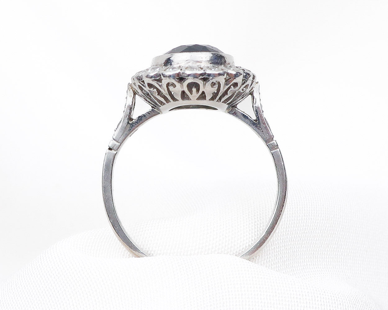 Green Tourmaline and Diamond Floral Halo Engagement Ring | Eva | Braverman  Jewelry