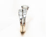 Midcentury Diamond Wedding Band & Engagement Ring Set