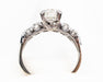 Midcentury Diamond Wedding Band & Engagement Ring Set