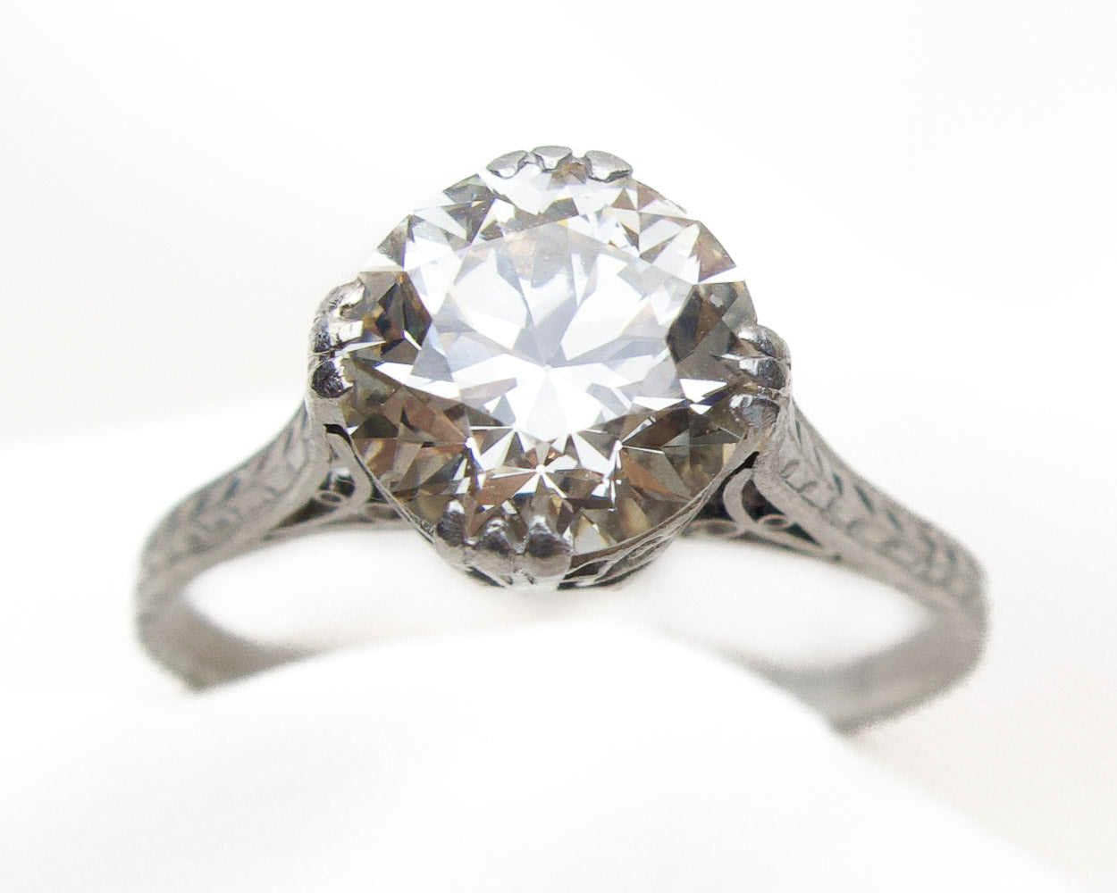 Transitional cut diamond ring Clearance