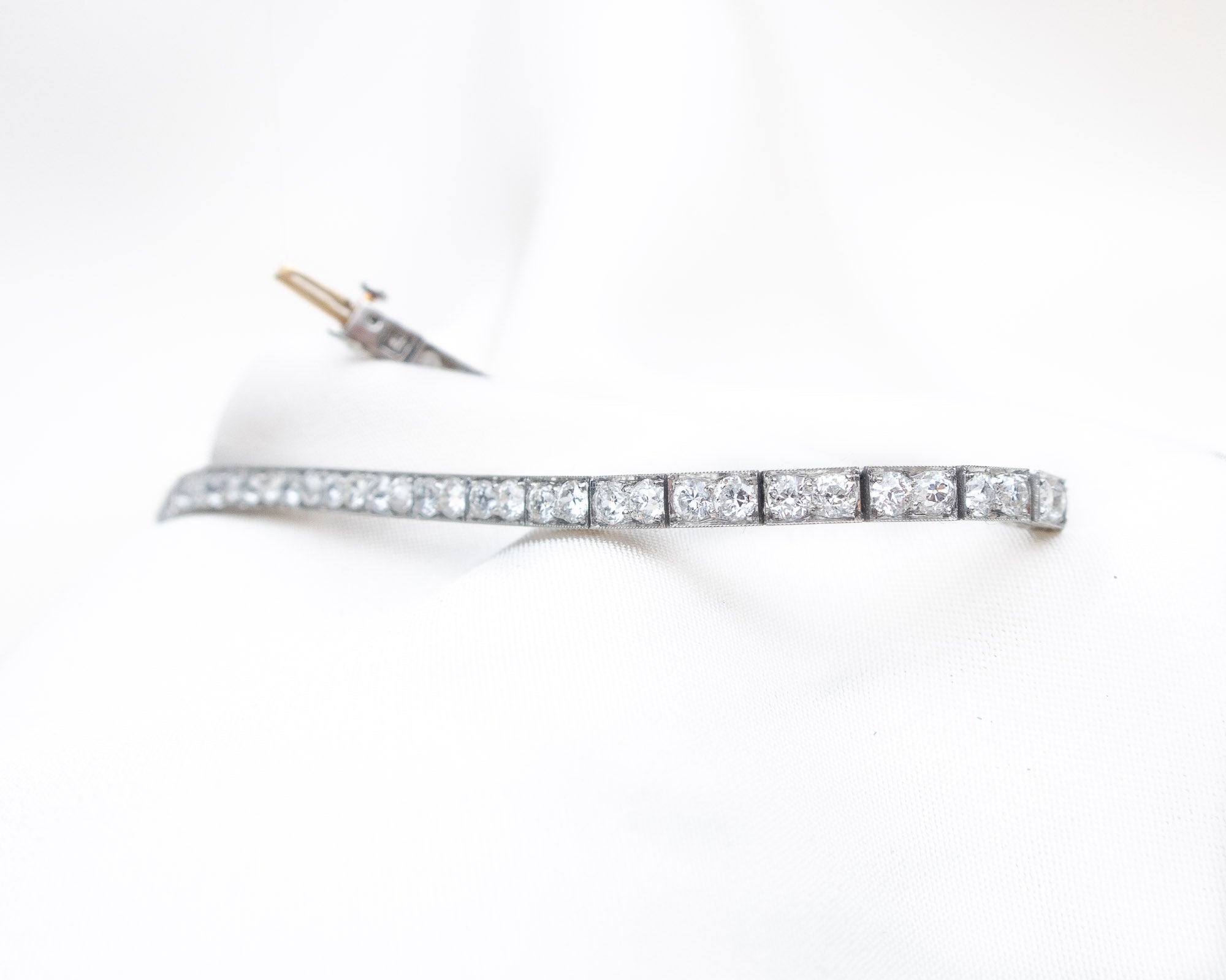 Art Deco Tiffany & Co. Diamond Line Bracelet