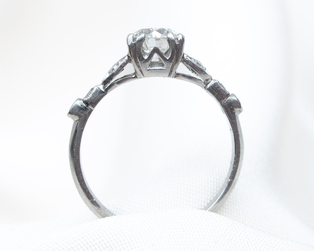 Art Deco .60-Carat Diamond Engagement Ring