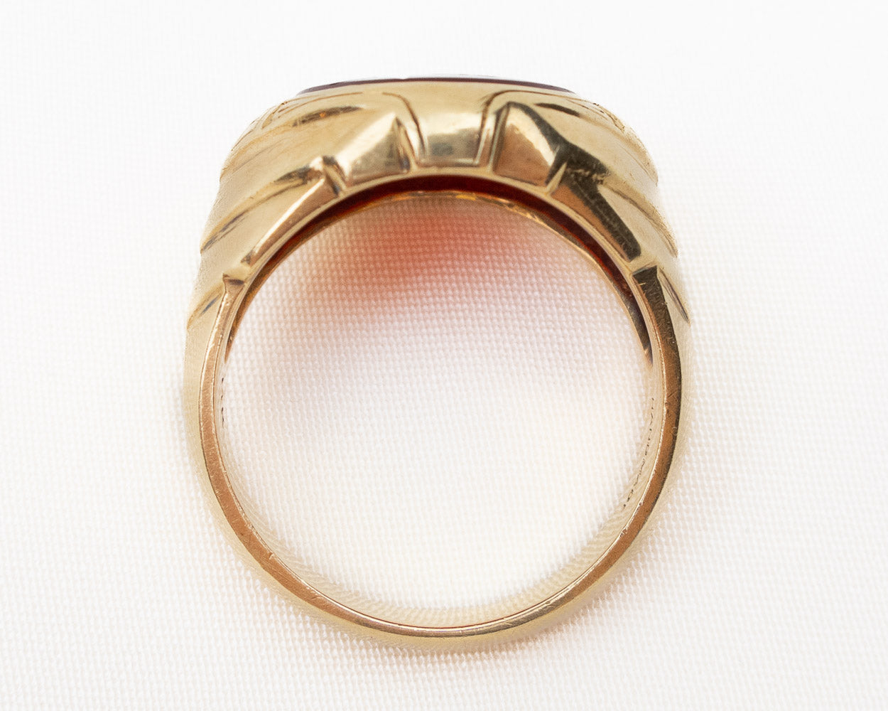 Retro-Era Carnelian Intaglio Ring