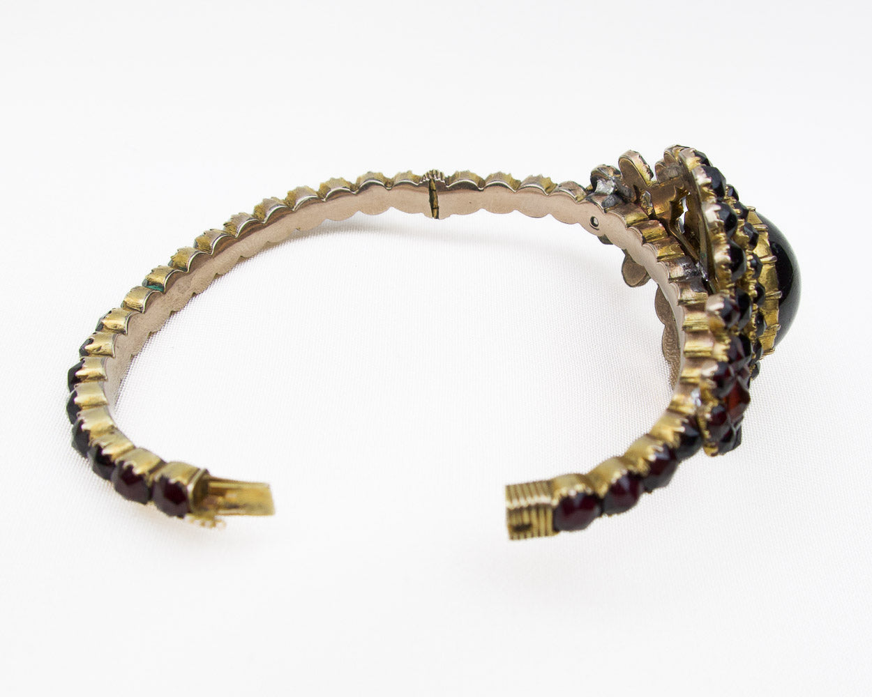 Sterling Handmade Garnet Bracelet, Vintage 1970s High Quality Bezel - Ruby  Lane