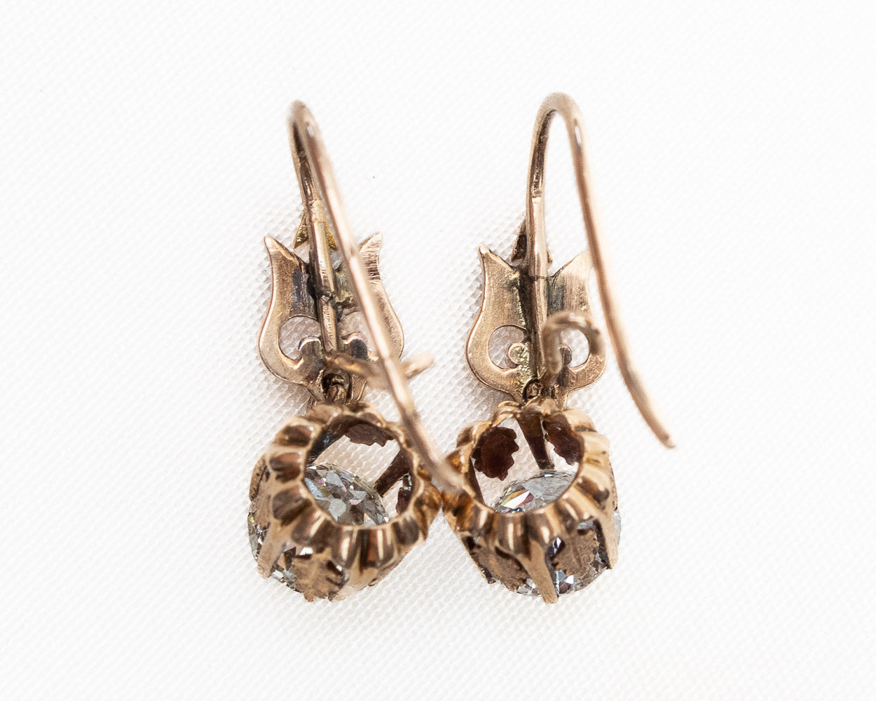 Victorian Diamond Drop Earrings
