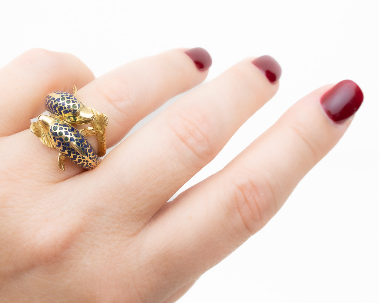 14k Yellow Gold Dolphin Ring - Custom Jewelry Design