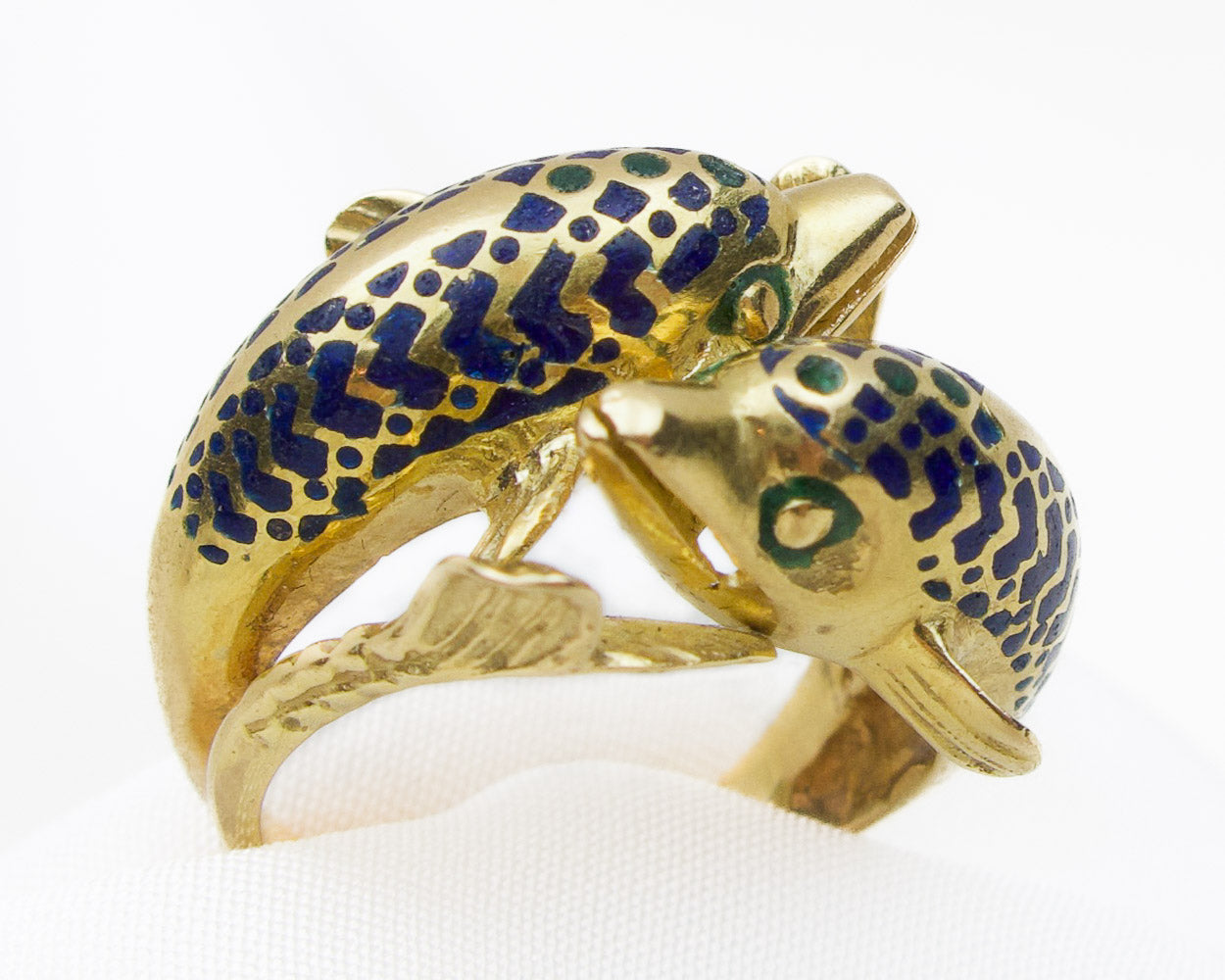 Charming Dolphin Gold Ring for Kids