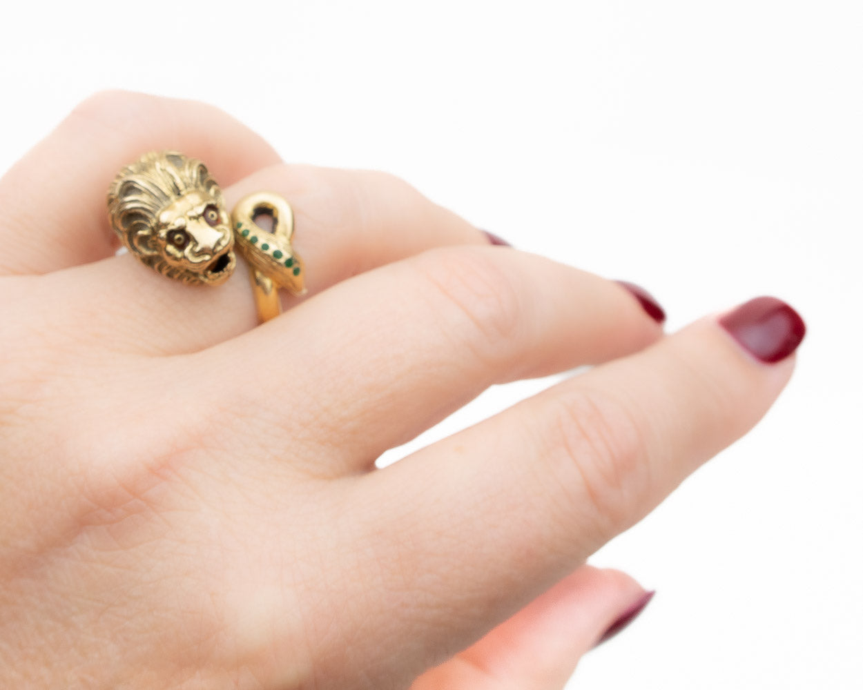 HOYON 18K Gold Color Full Diamond Zircon Lion Ring for Men's Wedding Punk  Style Engagement Ring for Men's Retro Women's Jewelry - AliExpress