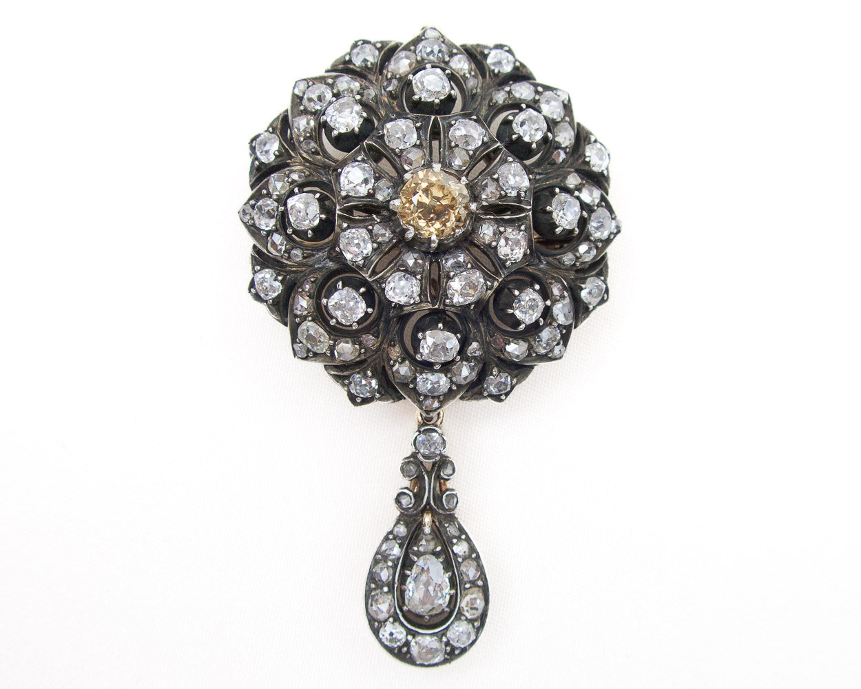 Victorian Diamond Brooch/Pendant