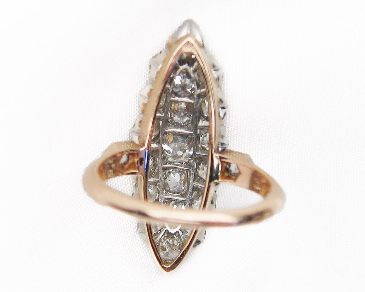 Victorian Brilliant Navette Diamond Ring