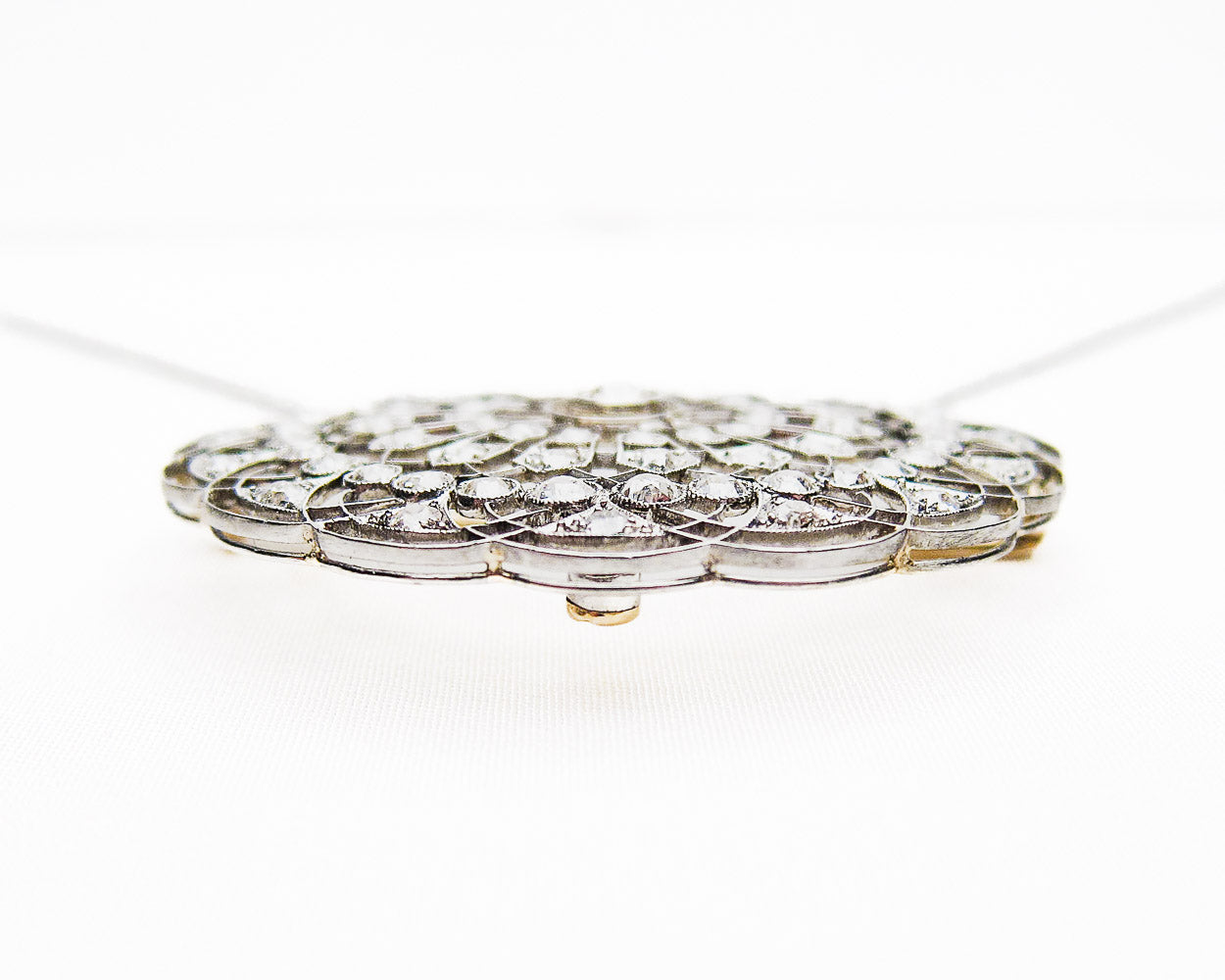 Edwardian Circular Diamond Necklace/Brooch
