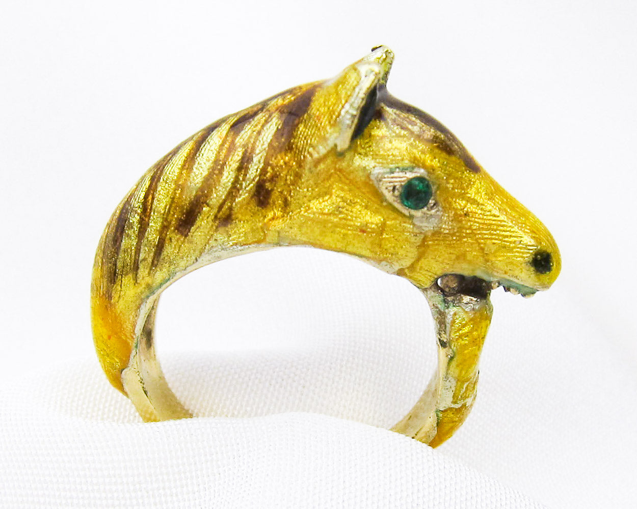 Midcentury 18KT Gold Horse Ring