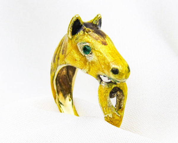 Ashley's Horse Head Ring, 14k Yellow Gold – Ashley's Equestrian