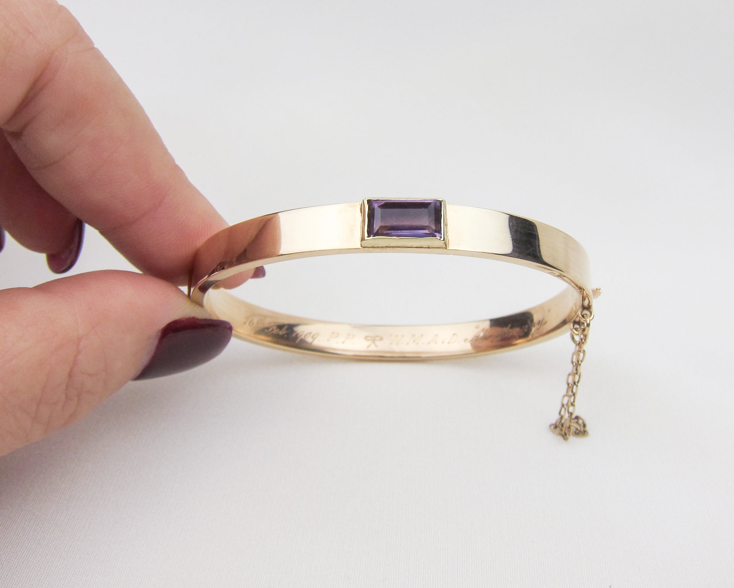 Edwardian Amethyst Bangle
