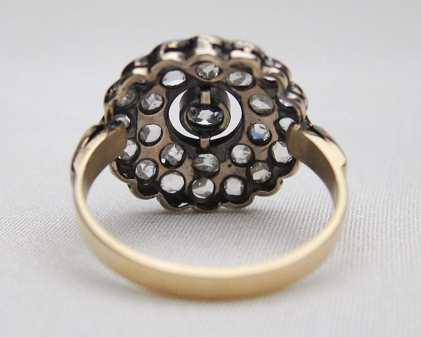 Victorian Rose-Cut Diamond Halo Ring