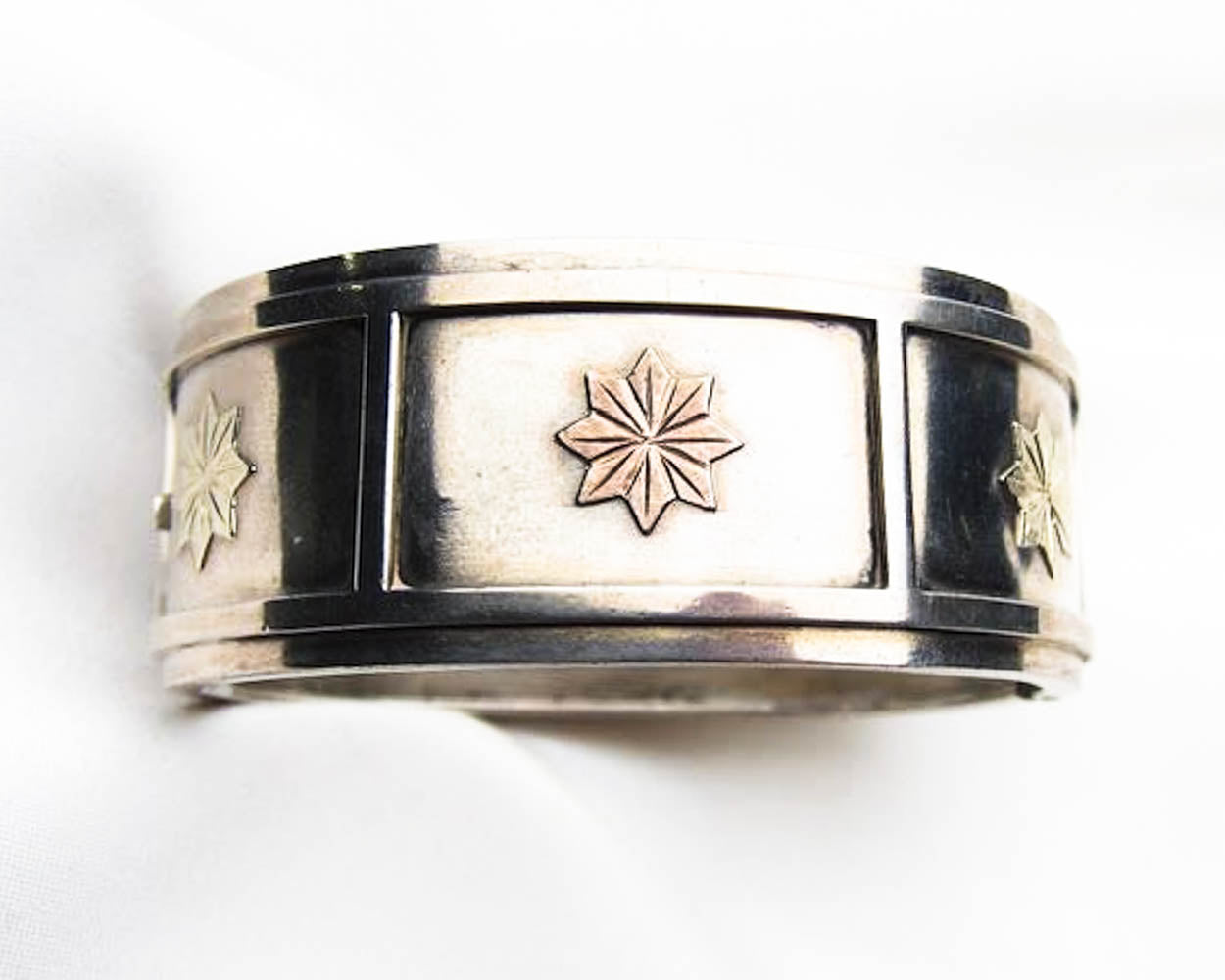 Victorian Silver Embossed Bangle